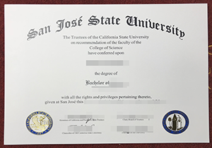 San Jose State University degree sample