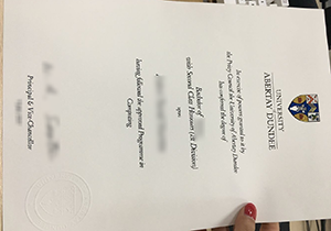 make University of Abertay Dundee fake diploma