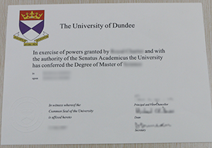 custom fake University of Dundee diploma