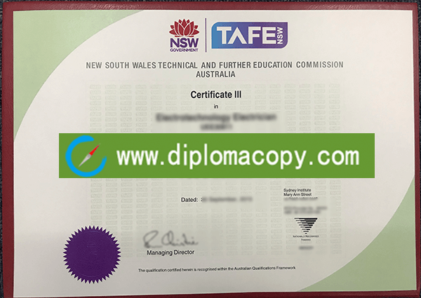 buy fake degree, fake TAFE certificate
