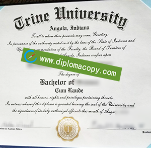 buy fake Trine University degree