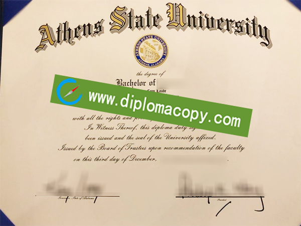 Athens State University degree, Athens State University diploma