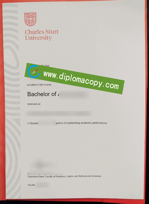 Charles Sturt University degree, Charles Sturt University diploma