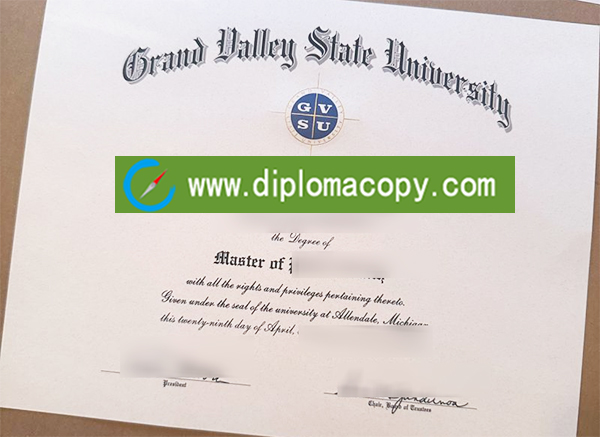 Grand Valley State University diploma, Grand Valley State University degree