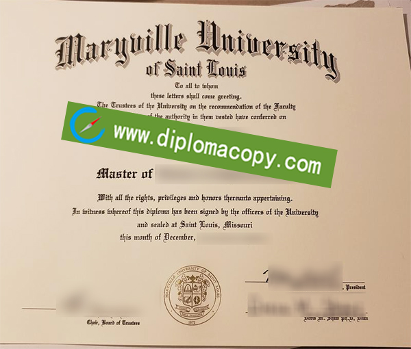 Maryville University degree, Maryville University diploma