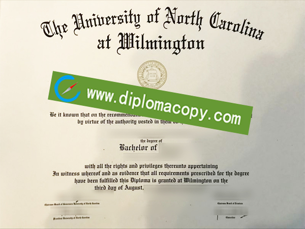 UNCW degree, University of North Carolina Wilmington diploma