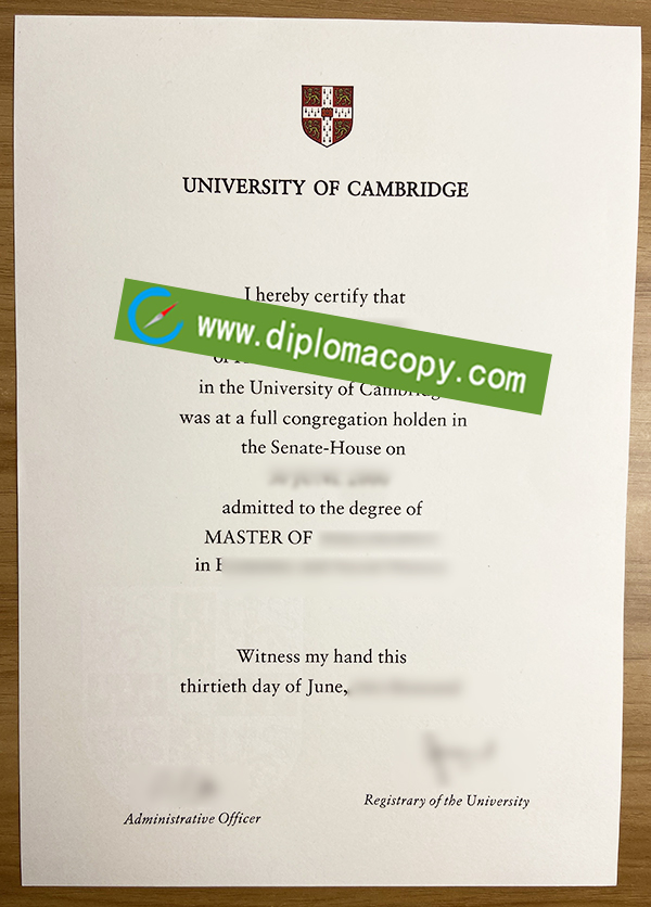 University of Cambridge diploma, University of Cambridge certificate