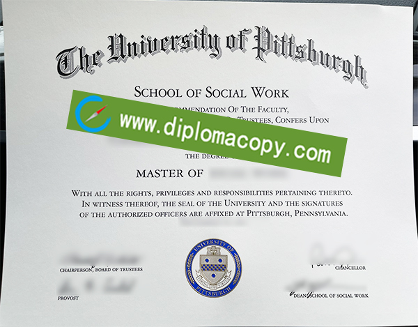 University of Pittsburgh diploma, University of Pittsburgh degree