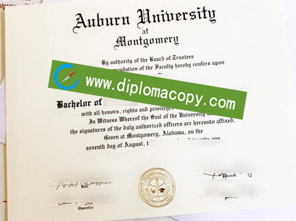Auburn University certificate, Auburn University diploma