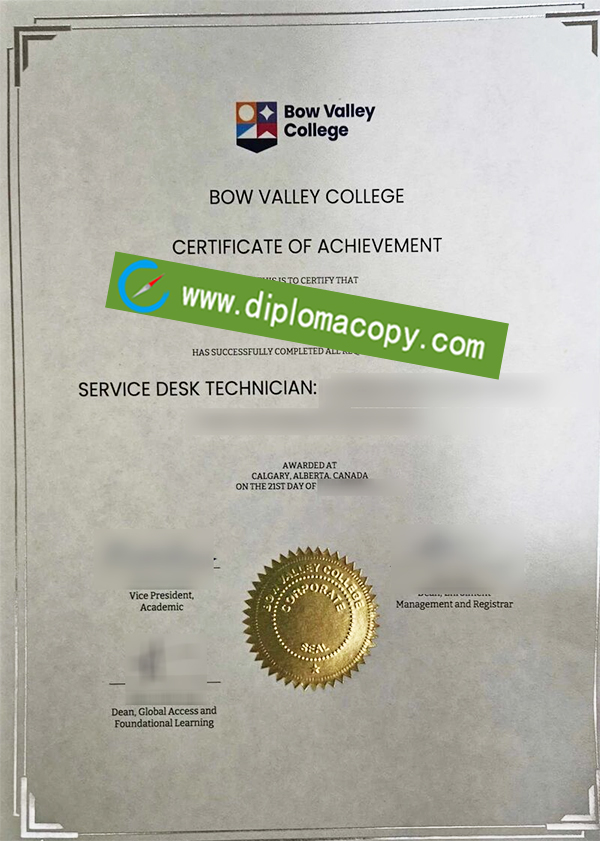 Bow Valley College diploma, Bow Valley College degree