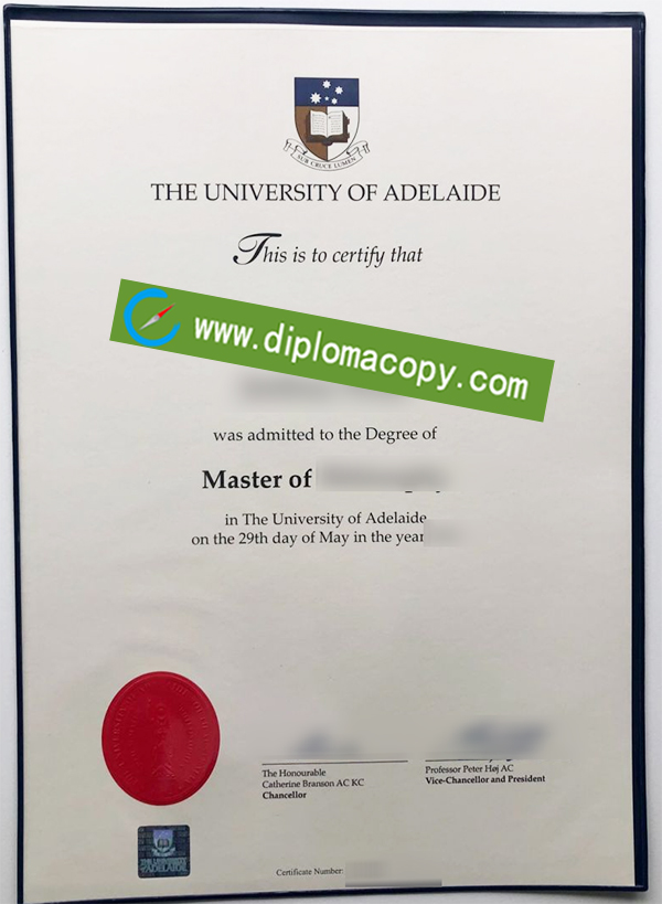University of Adelaide certificate, University of Adelaide diploma
