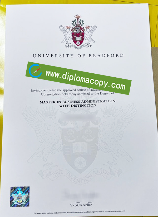 University of Bradford degree, University of Bradford diploma