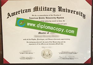 buy fake American Military University diploma