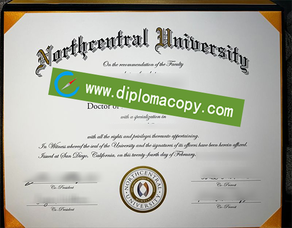 Northcentral University diploma, NCU degree