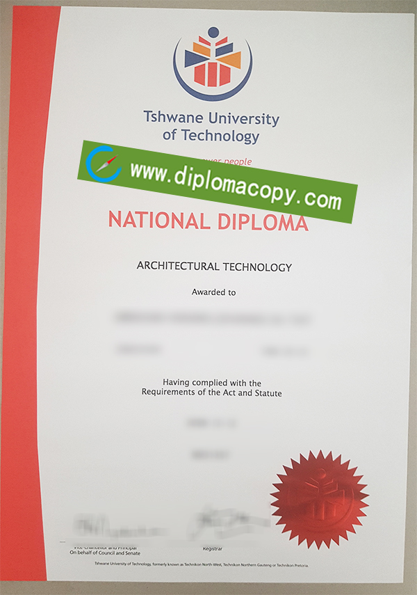 Tshwane University of Technology degree, Tshwane University of Technology diploma,