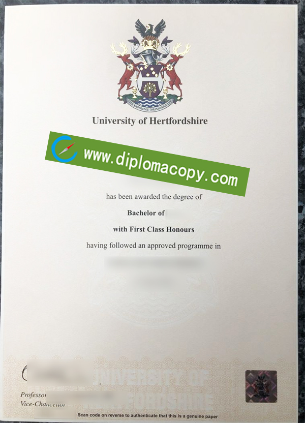 University of Hertfordshire diploma, University of Hertfordshire degree
