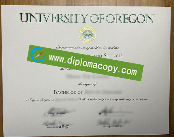 University of Oregon degree, University of Oregon diploma