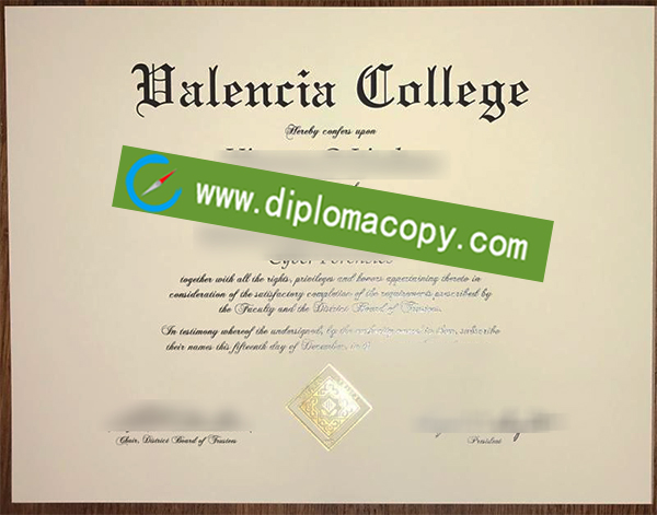 Valencia College diploma, Valencia College degree