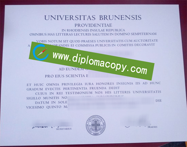 Brown University diploma, Brown University degree