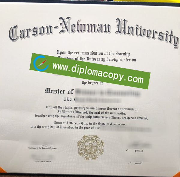 Carson-Newman University degree, Carson-Newman University diploma