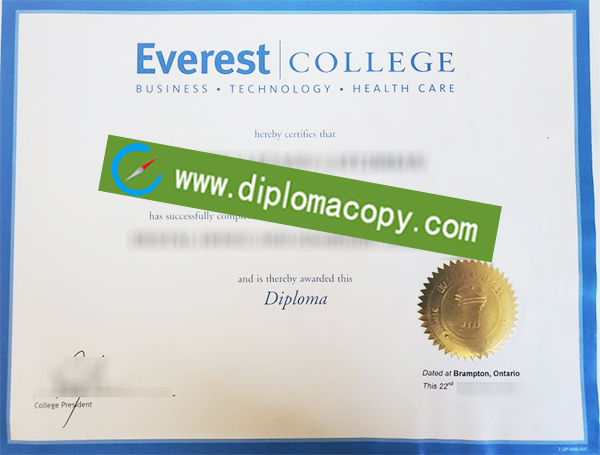 Everest College degree, Everest College certificate