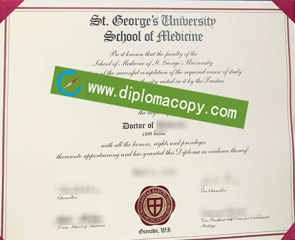 St. George's University diploma, St. George's University degree