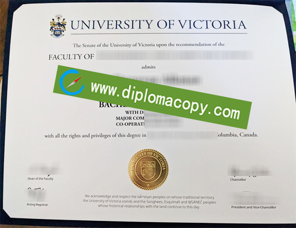 University of Victoria diploma, University of Victoria degree