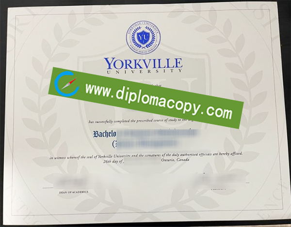 Yorkville University diploma, Yorkville University degree