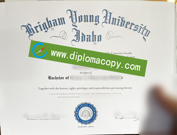 Brigham Young University diploma, BYU degree