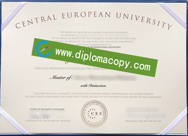 Central European University diploma, Central European University degree