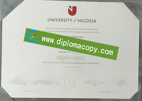 University of Nicosia diploma, University of Nicosia degree