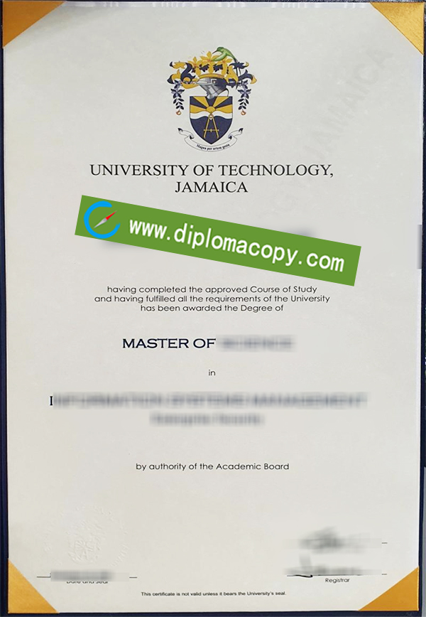 University of Technology Jamaica degree, University of Technology Jamaica diploma