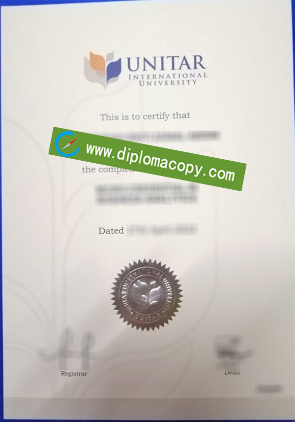 UNITAR International University diploma, UNITAR degree
