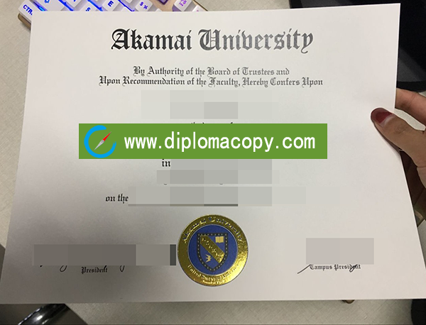 Buy fake Akamai University Degree