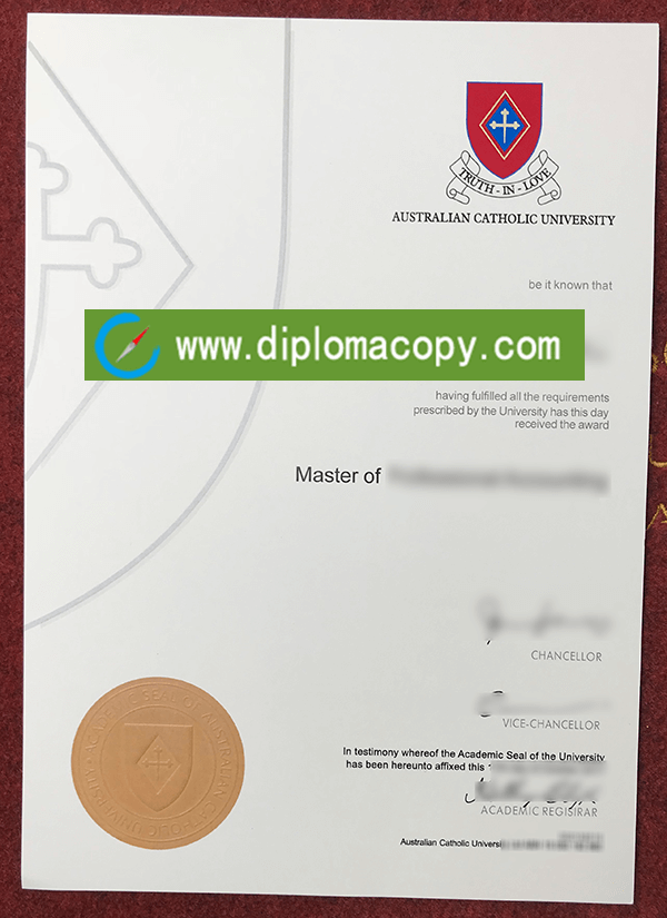 fake diploma of Australian Catholic University