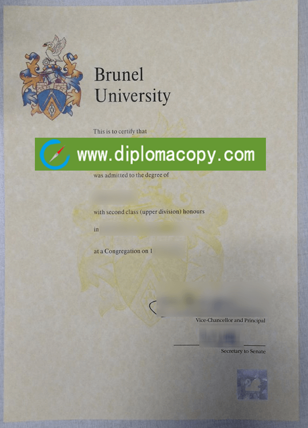 Buy fake Brunel University London diploma