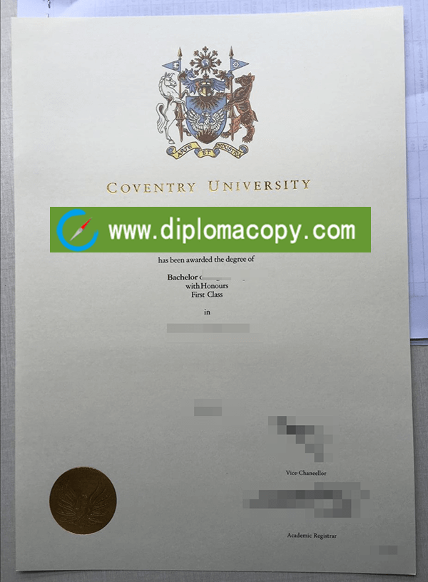 Buy fake Coventry University diploma