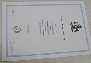 custom Liverpool John Moores University diploma