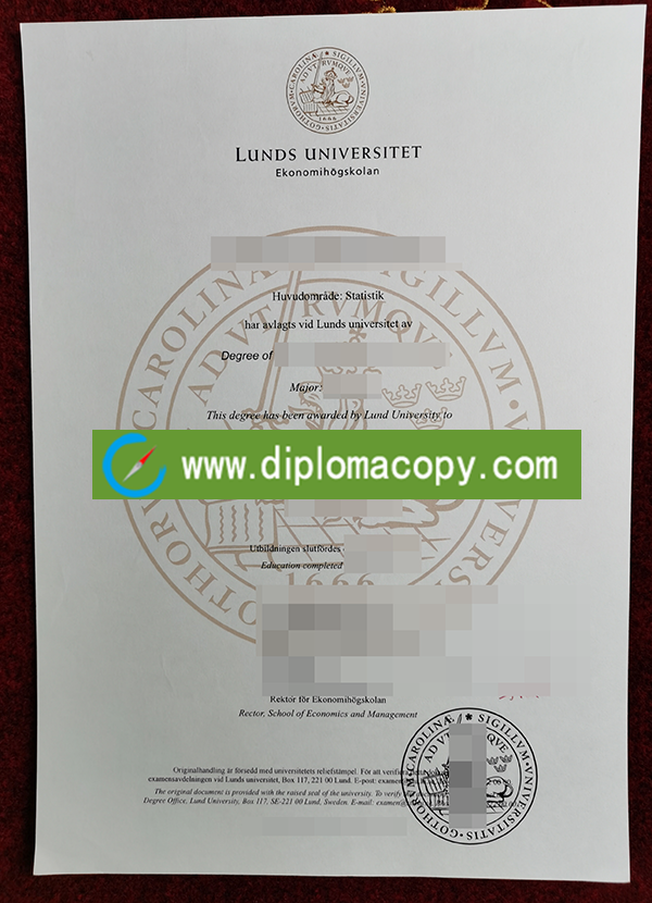 Buy fake Lund University degree