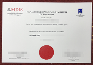 Management Development Institute of Singapore certificate