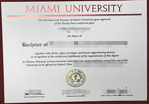 Buy fake Miami University diploma