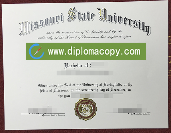 Missouri State University diploma sale