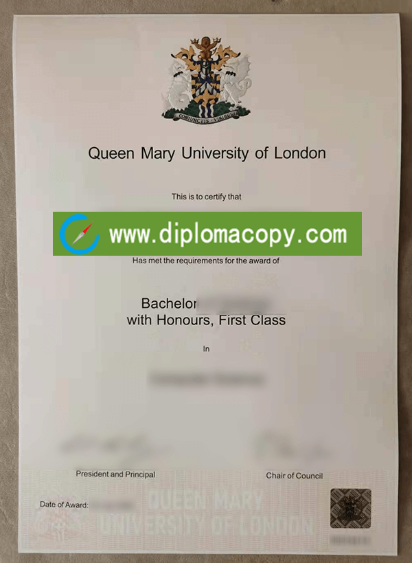 Buy fake QMUL diploma