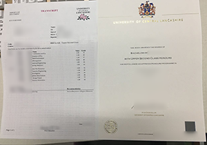 University of Central Lancashire diploma, University of Central Lancashire transcript