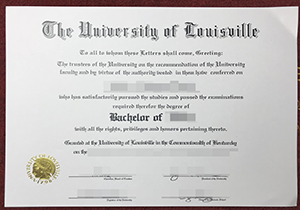 University of Louisville replica degree letter