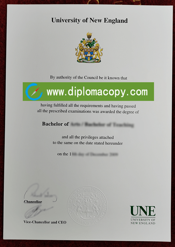 obtain University of New England fake diploma
