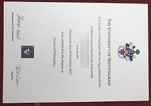 Buy fake University of Nottingham diploma