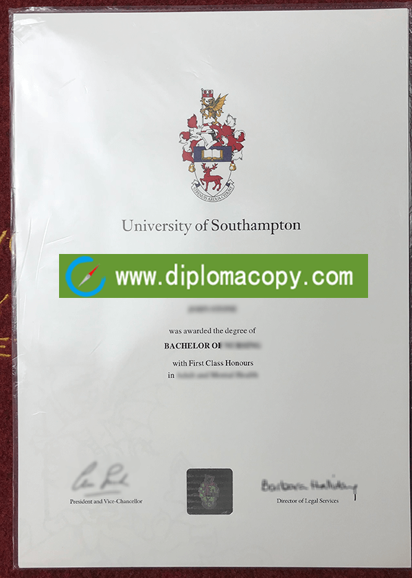 Buy fake University of Southampton diploma