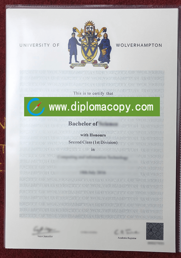 Buy fake University of Wolverhampton diploma