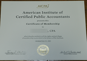 Buy fake AICPA certificate